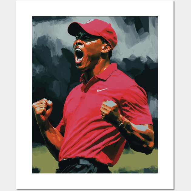 Tiger Woods - Original Artwork Wall Art by Labidabop